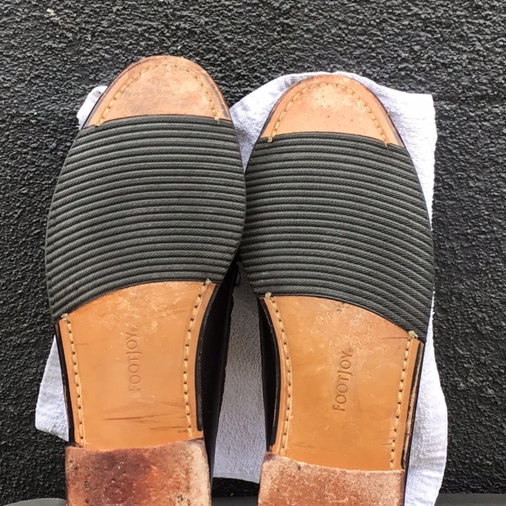 FootJoy made in the USA 9/D leather loafers used conditions - Picture 7 of 12